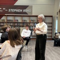 UWSM's CEO, Kathy Springer, speaking at Biloxi Chamber of Commerce's Junior Leadership, Jan 2026